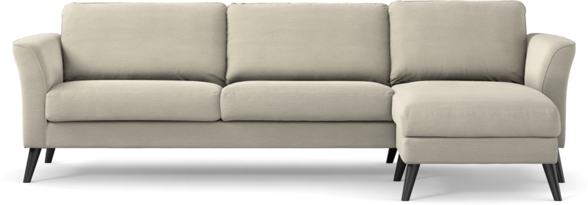 Bridge - 3-sits soffa med schäslong höger - Beige