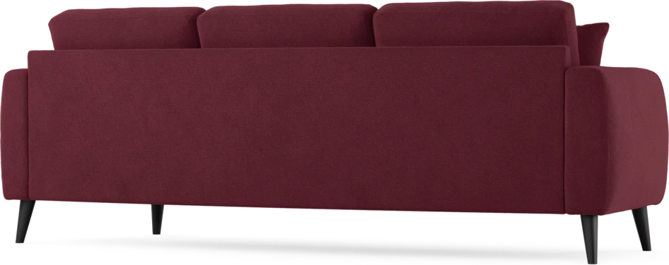 Eden - 3-sits soffa svängd - Röd