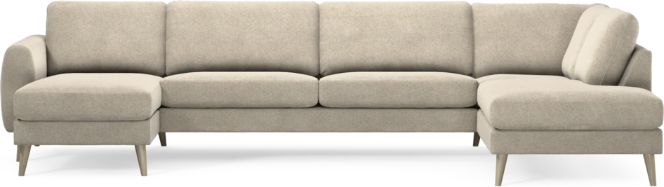 Bridge - 3-sits soffa med schäslong vänster och divan höger - Beige