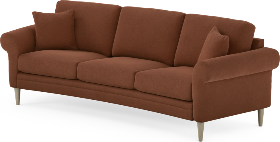 Eden - 3-sits soffa svängd - Orange