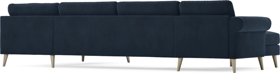 Bridge - 3-sits soffa med schäslong vänster och divan höger - Blå