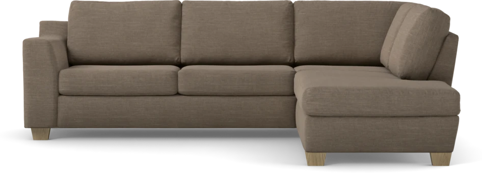 Friday - 2,5-sits soffa med divan höger - Brun
