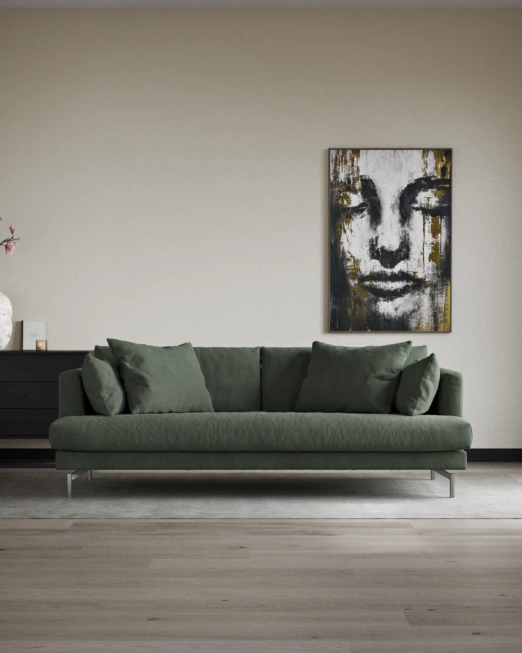 Harper - 3-sits soffa, hel dyna - inspiration