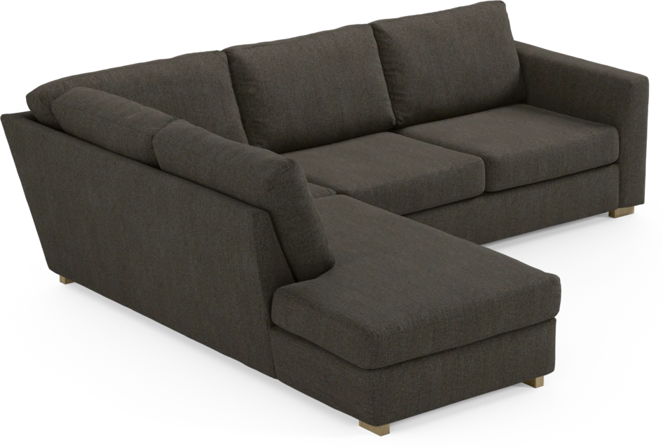 Friday - 2,5-sits soffa med divan vänster - Brun