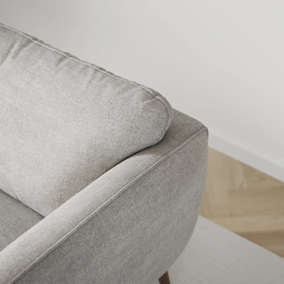 Madison Lux - 2-sits soffa med schäslong vänster och divan höger - Grå