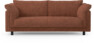 Cherrie - 2,5-sits soffa, hel dyna, fast klädsel - Orange