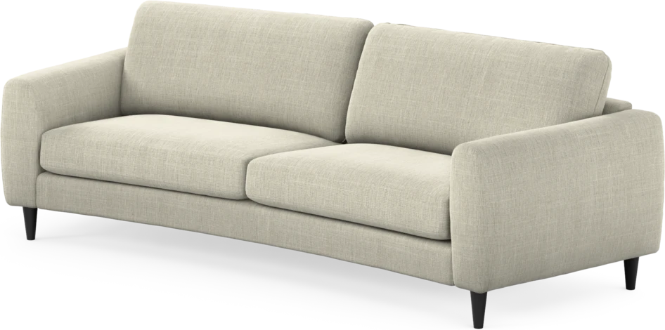 Bridge - 3-sits soffa svängd - Beige