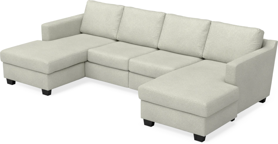 Friday - 2-sits soffa med två schäslonger - Beige