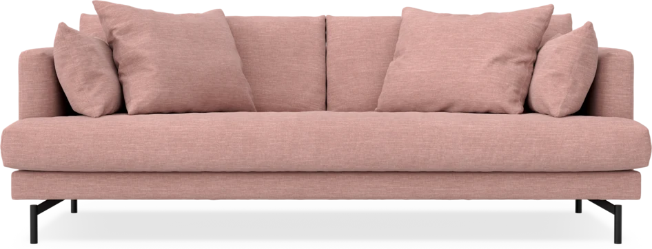 Harper - 3-sits soffa, hel dyna - Rosa