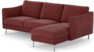 Madison - 2-sits soffa med schäslong höger - Rosa