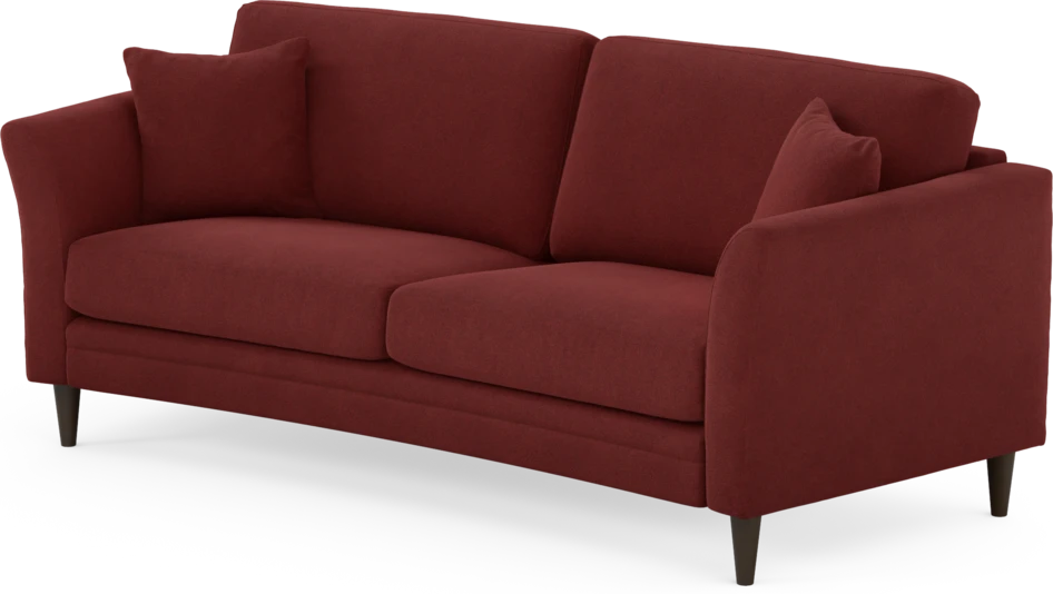 Eden - 2,5-sits soffa svängd - Röd