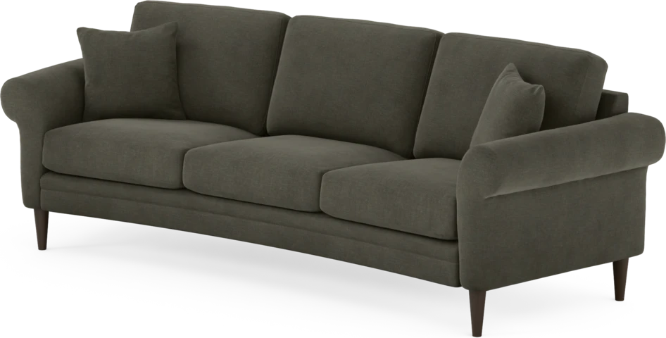 Eden - 3-sits soffa svängd - Grå