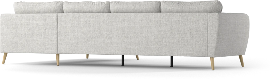 County - 3-sits soffa med divan höger - Grå