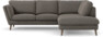 Madison - 2-sits soffa med divan höger - Brun