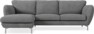 Madison Lux - 2-sits soffa med schäslong vänster - Vit