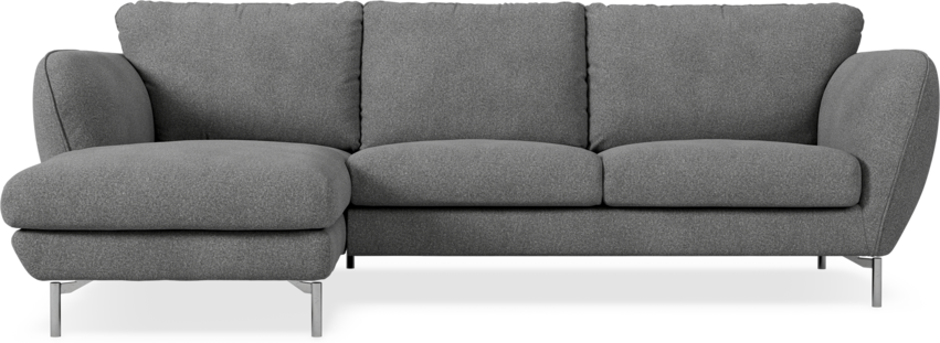 Madison Lux - 2-sits soffa med schäslong vänster - Vit