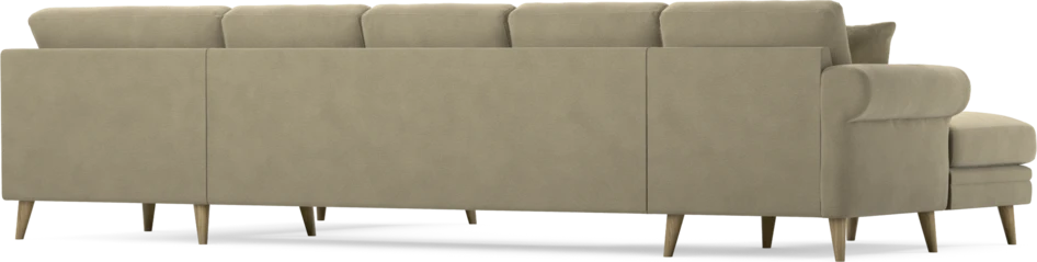 Eden - 3-sits soffa med schäslong vänster och divan höger - Beige