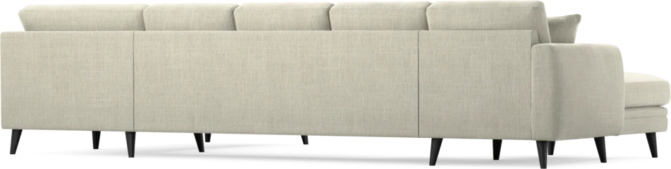 Eden - 3-sits soffa med schäslong vänster och divan höger - Beige