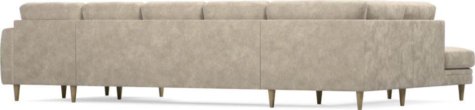 Eden - 3-sits soffa med divan vänster och schäslong höger - Beige