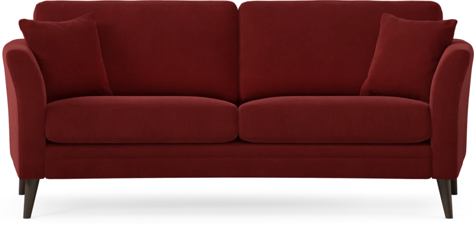 Eden - 2,5-sits soffa svängd - Röd