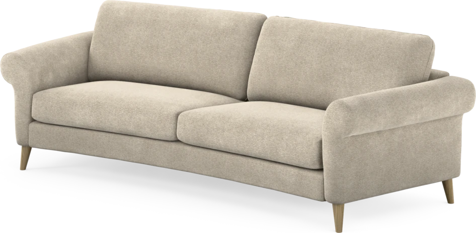 Bridge - 3-sits soffa svängd - Beige