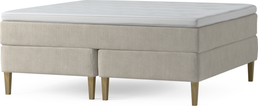 Delux Exclusive - Kontinentalsäng, dubbelsäng med bäddmadrass och sängben