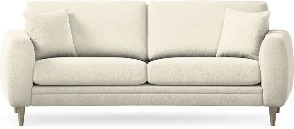 Eden - 2,5-sits soffa svängd - Vit