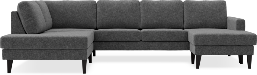 Sierra - 3-sits soffa med divan vänster och schäslong höger - Grå