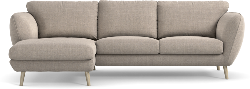 Madison Lux - 2-sits soffa med schäslong vänster - Beige