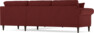 Eden - Hörnsoffa, 2,5+2,5-sits - Röd