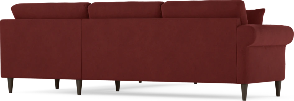 Eden - Hörnsoffa, 2,5+2,5-sits - Röd