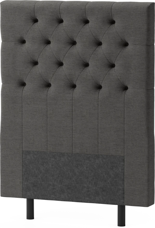 Delux Pikerad XL - Sänggavel, 90-210 cm - Grå