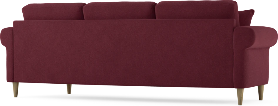 Eden - 3-sits soffa svängd - Röd