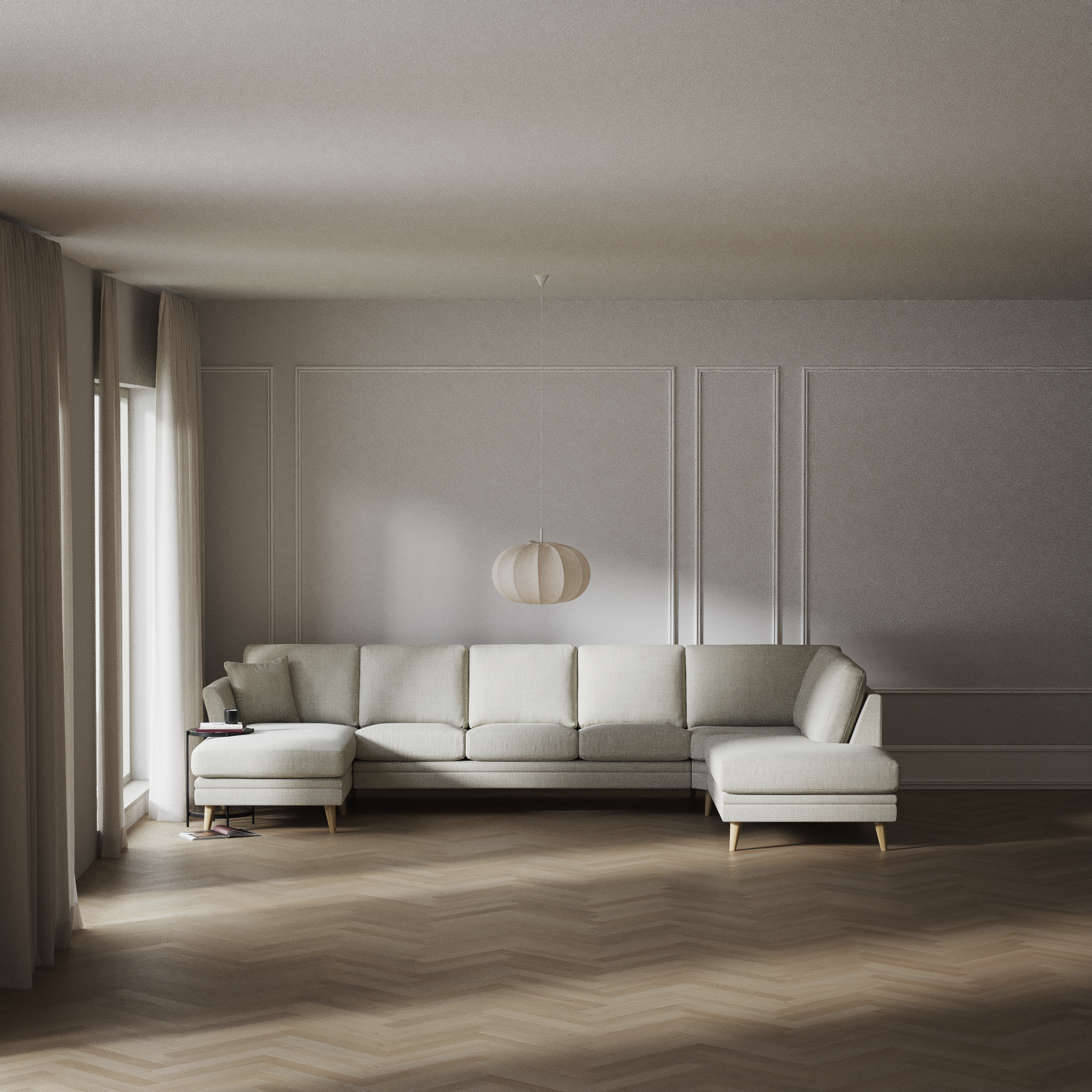 Eden - 3-sits soffa med schäslong vänster och divan höger - inspiration