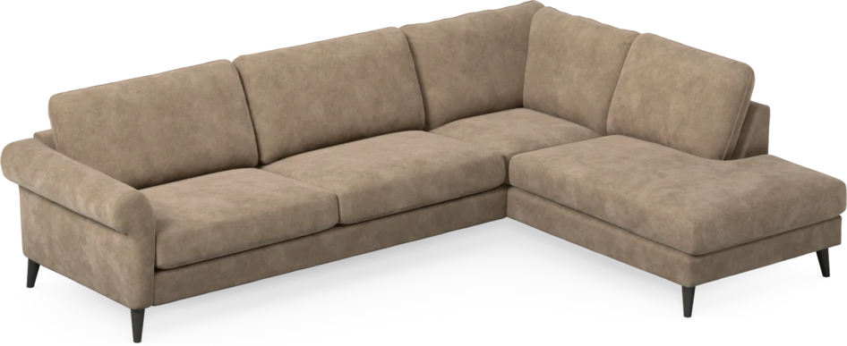 Bridge - 3-sits soffa med divan höger - Beige
