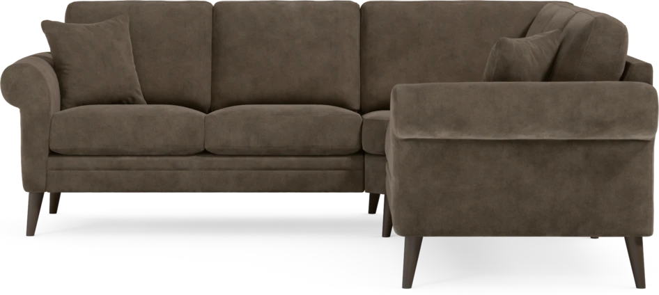 Eden - Hörnsoffa, 2+2-sits - Brun