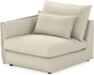 Pieces - 1-sits med armstöd vänster - Beige