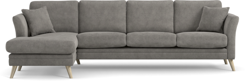 Eden - 3-sits soffa med schäslong - Grå