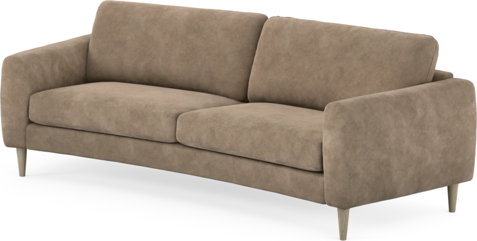 Bridge - 3-sits soffa svängd - Beige