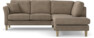 Eden - 2-sits soffa med divan - Brun
