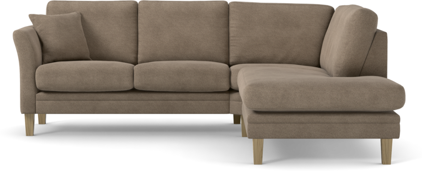 Eden - 2-sits soffa med divan - Brun