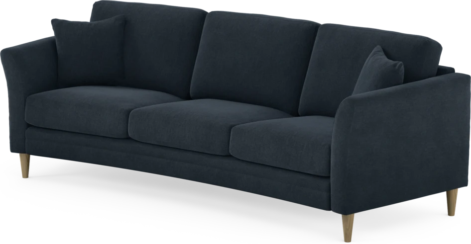 Eden - 3-sits soffa svängd - Blå