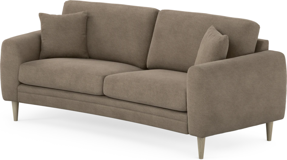 Eden - 2,5-sits soffa svängd - Brun
