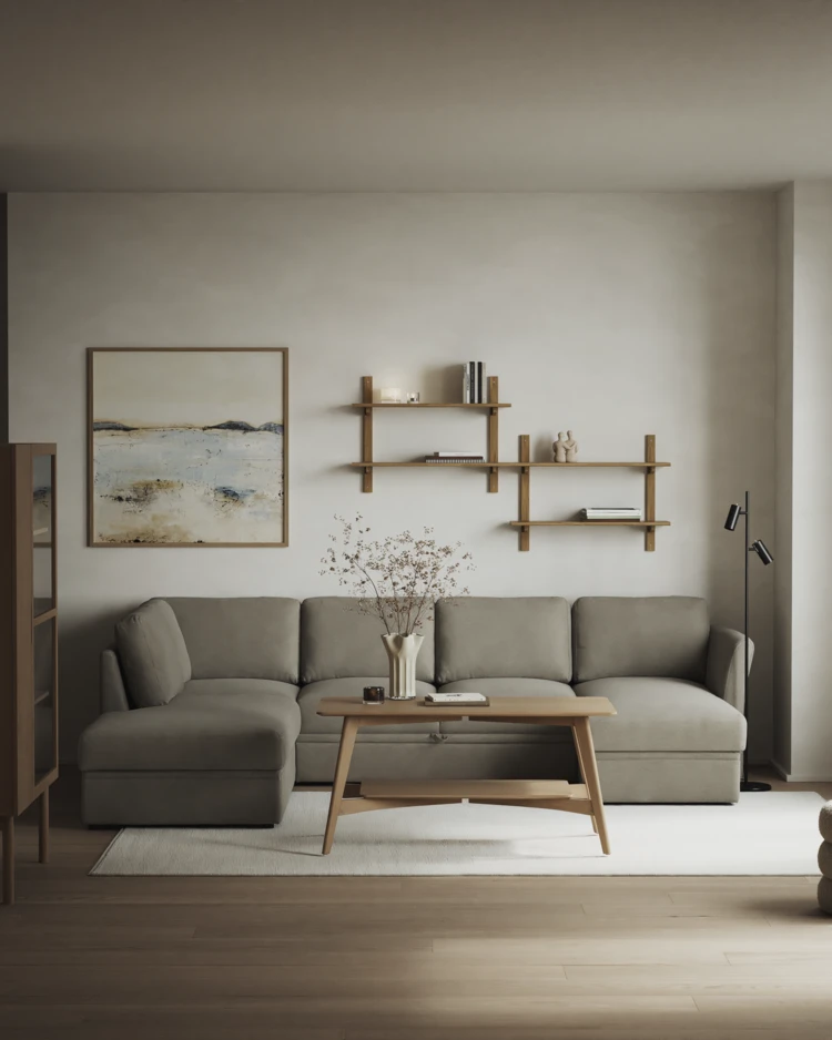 Öland - Bäddsoffa med divan vänster och schäslong höger - inspiration
