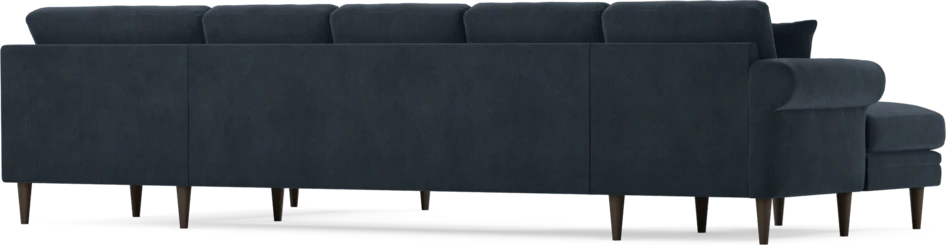 Eden - 3-sits soffa med schäslong vänster och divan höger - Blå