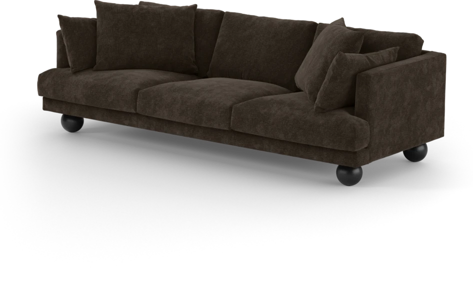Harper - 4-sits soffa - Brun