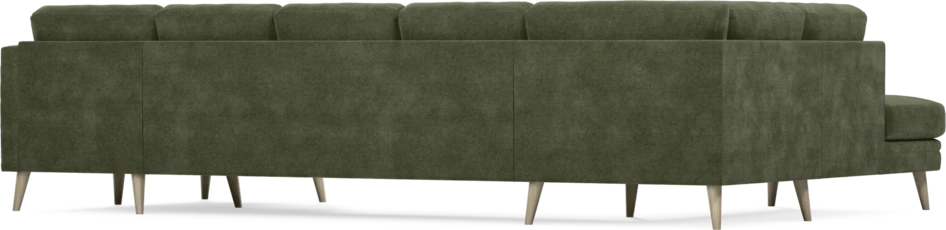 Eden - 3-sits soffa med divan vänster och schäslong höger - Grön