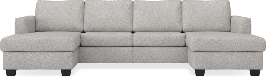 Friday - 2-sits soffa med två schäslonger - Vit