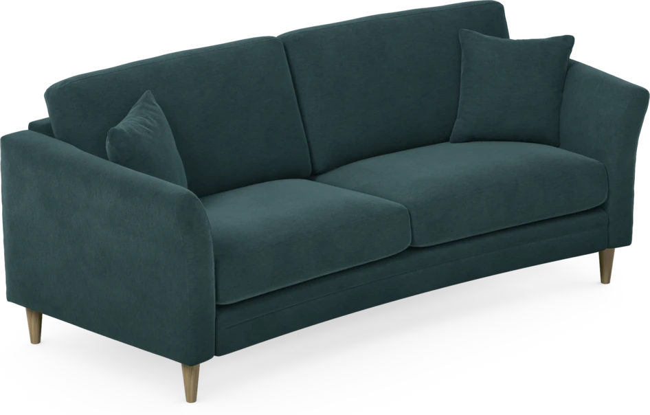 Eden - 2,5-sits soffa svängd - Blå