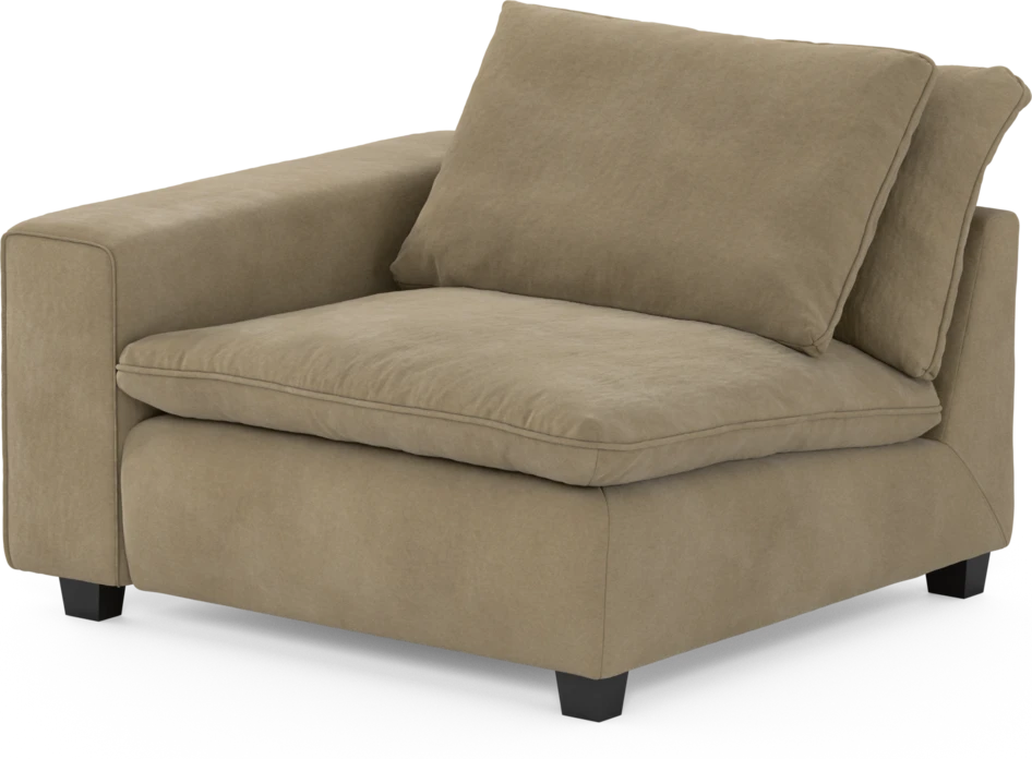 Bellora - 1-sits med armstöd vänster - Beige